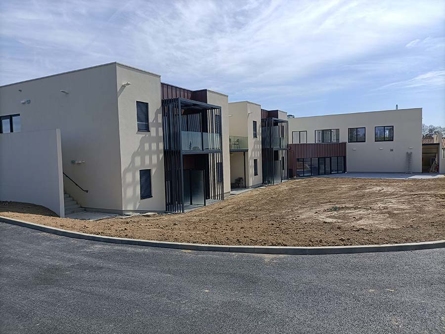 airexo- solution pour protection incendie- chantier client- ehpad marguerite- Aizenay
